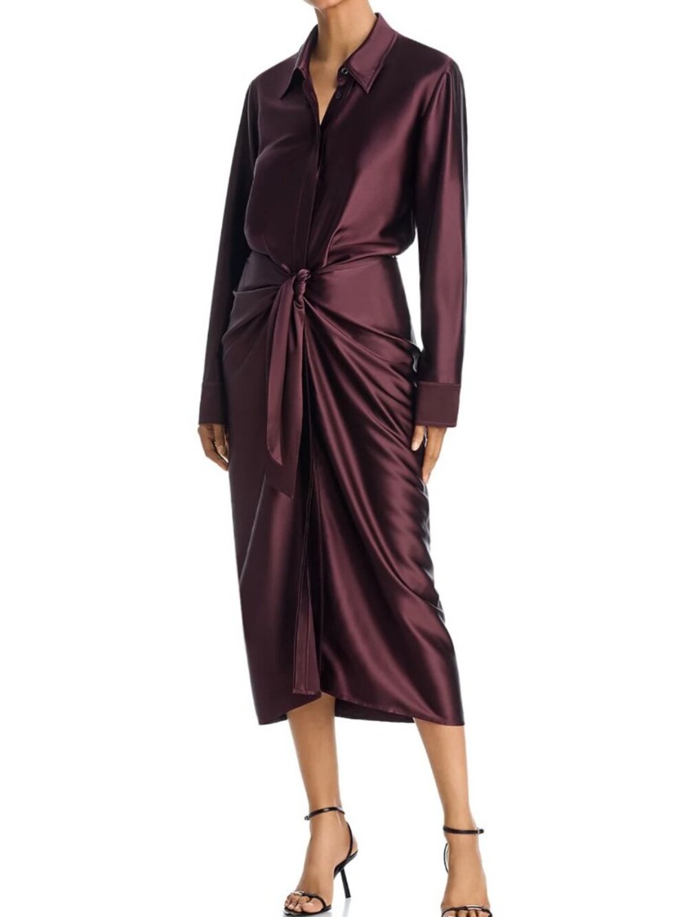 A.L.C. Mila Silk Blend Shirt Dress